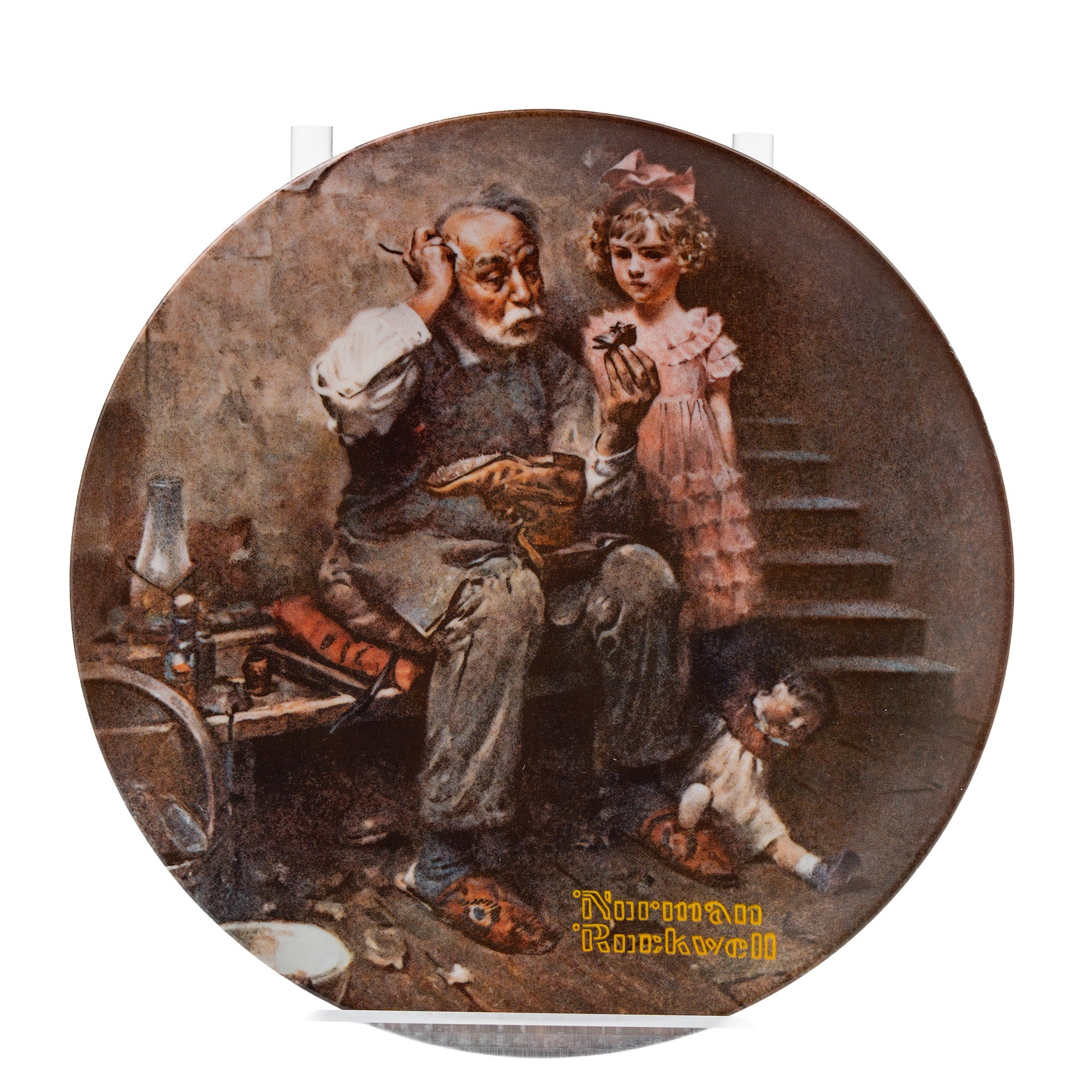 The Cobbler Collector Plate - Norman Rockwell, Knowles 1978