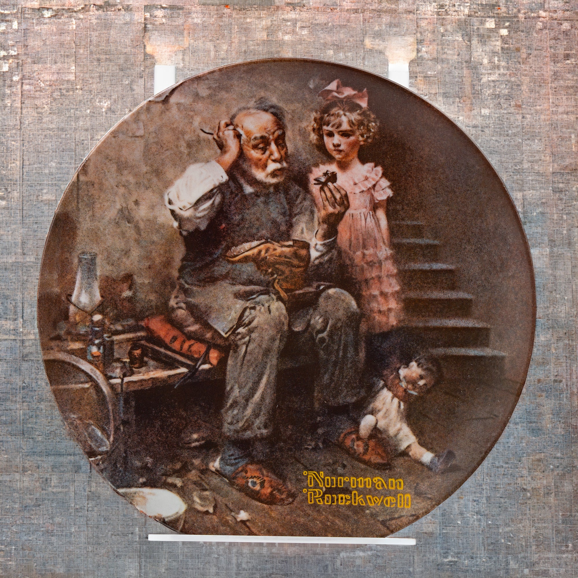 The Cobbler Collector Plate - Norman Rockwell, Knowles 1978