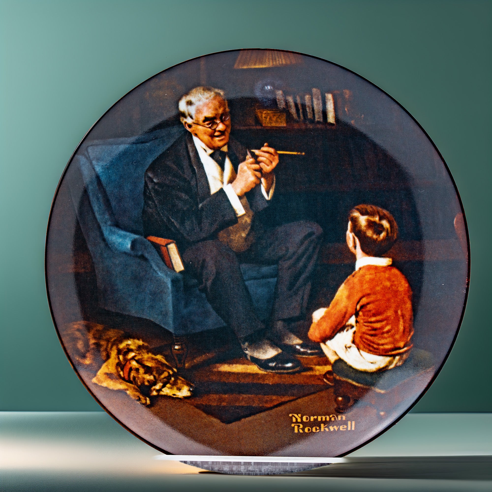 Norman Rockwell "The Tycoon" Collector Plate - Rockwell Heritage