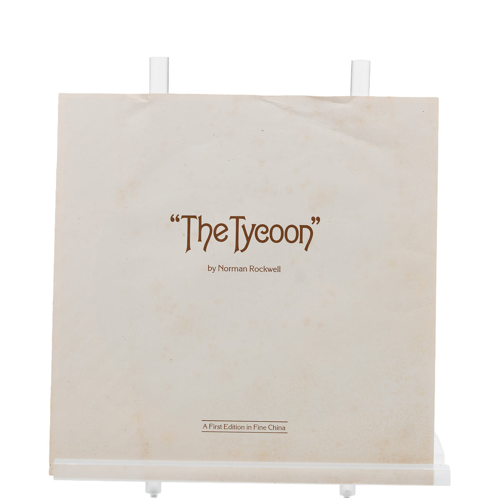 Norman Rockwell "The Tycoon" Collector Plate - Rockwell Heritage