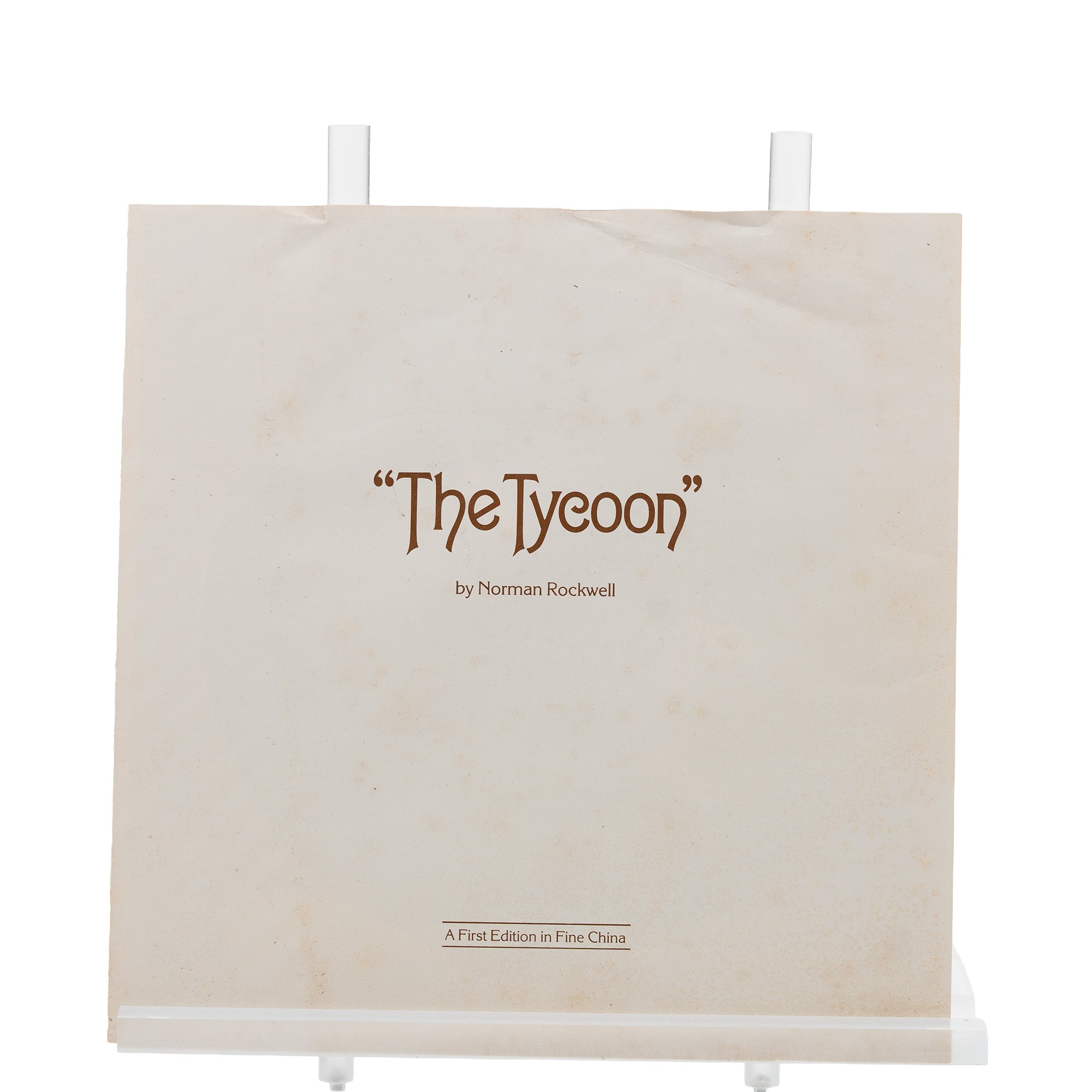 Norman Rockwell "The Tycoon" Collector Plate - Rockwell Heritage