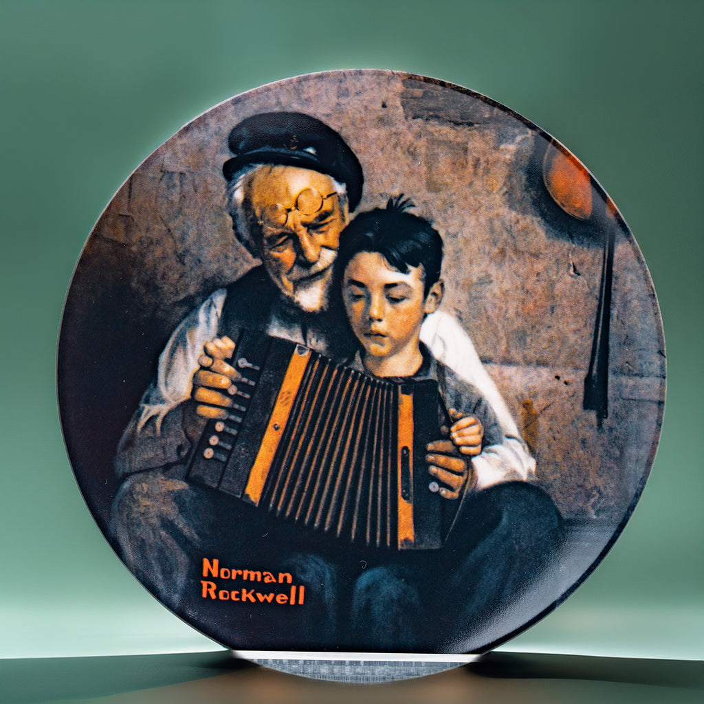 Norman Rockwell "The Music Maker" Collector Plate - Knowles 1981