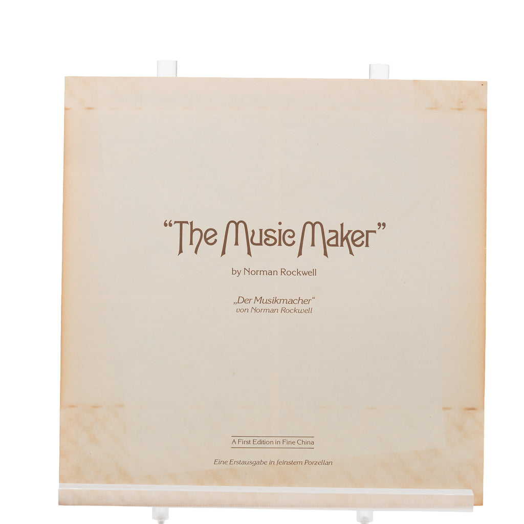 Norman Rockwell "The Music Maker" Collector Plate - Knowles 1981