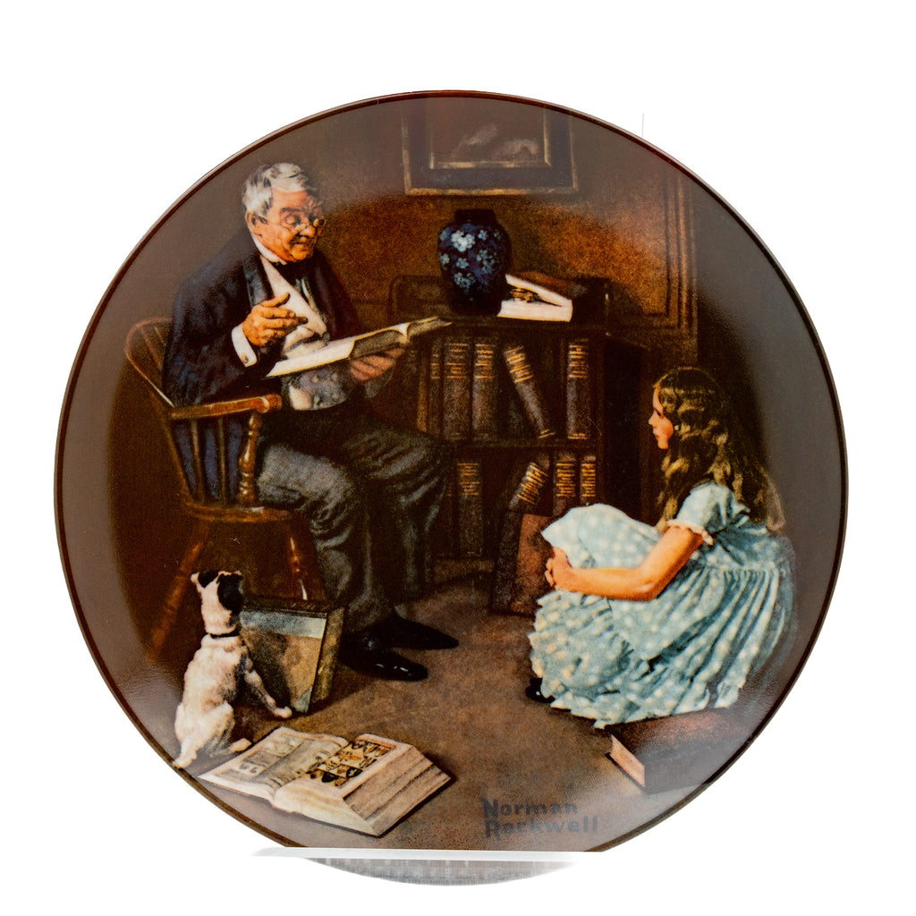 Norman Rockwell "The Storyteller" Collector Plate - 1984 limited edition