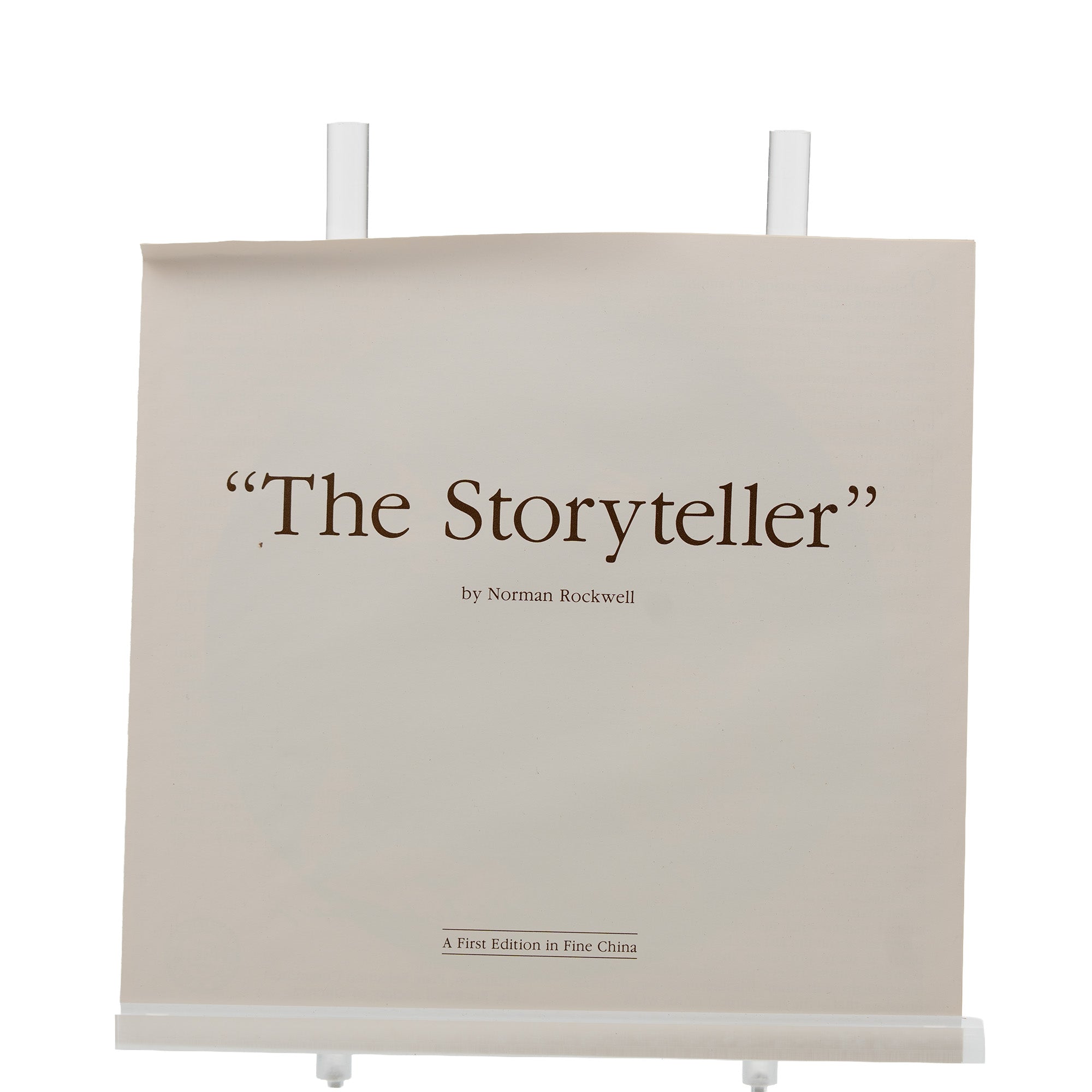 Norman Rockwell "The Storyteller" Collector Plate - 1984 limited edition