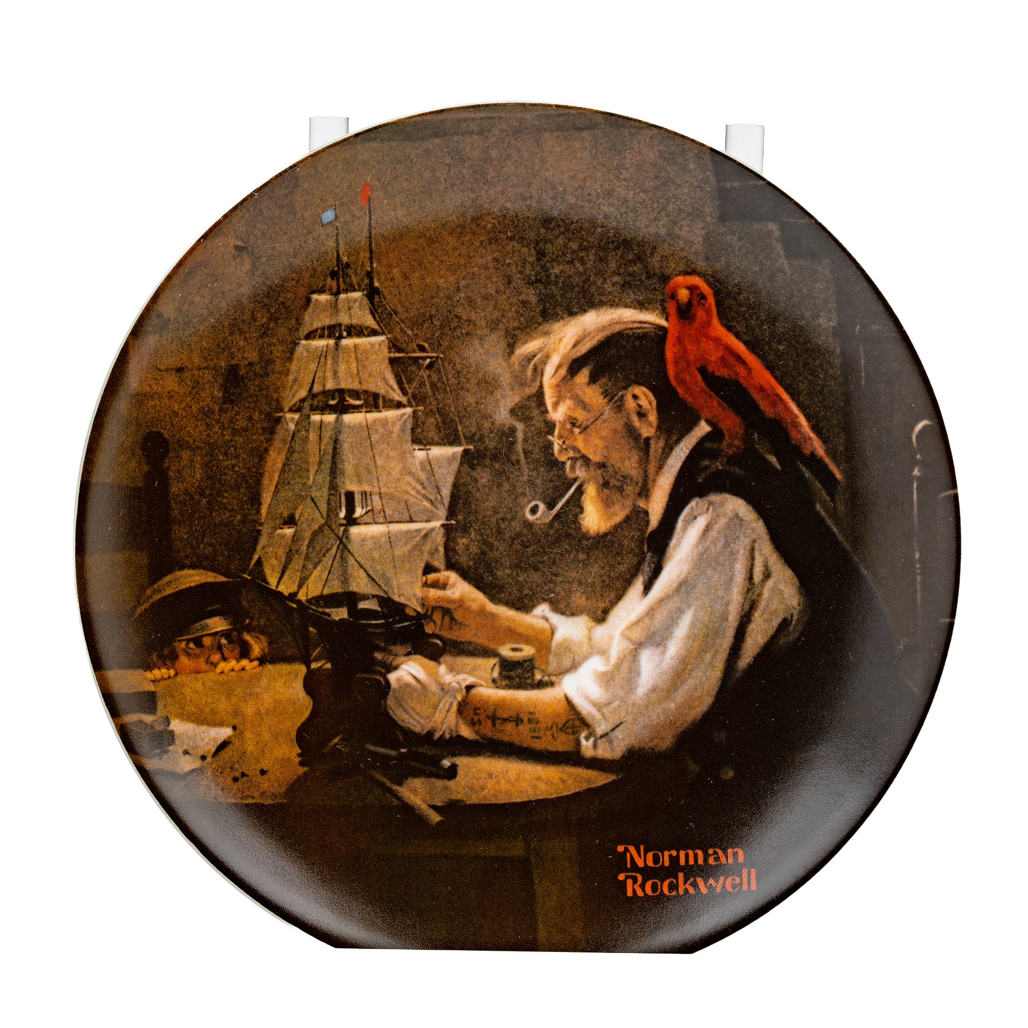 Norman Rockwell "The Ship Builder" Knowles Plate - Limited Edition