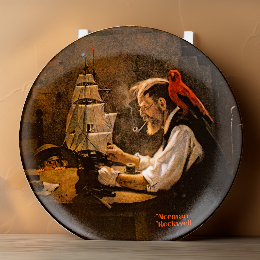 Norman Rockwell "The Ship Builder" Knowles Plate - Limited Edition