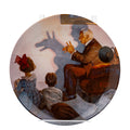 Norman Rockwell "The Shadow Artist" collector plate - Edwin Knowles COA