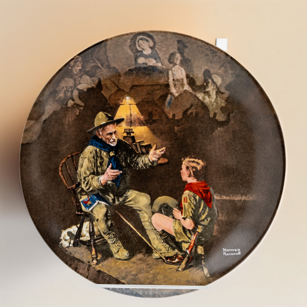 Norman Rockwell 'The Old Scout' Collector Plate - Edwin M. Knowles