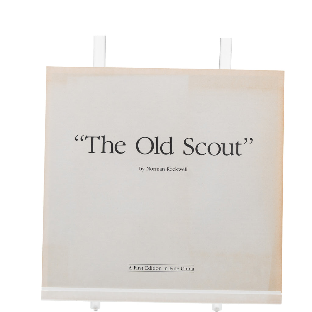 Norman Rockwell 'The Old Scout' Collector Plate - Edwin M. Knowles