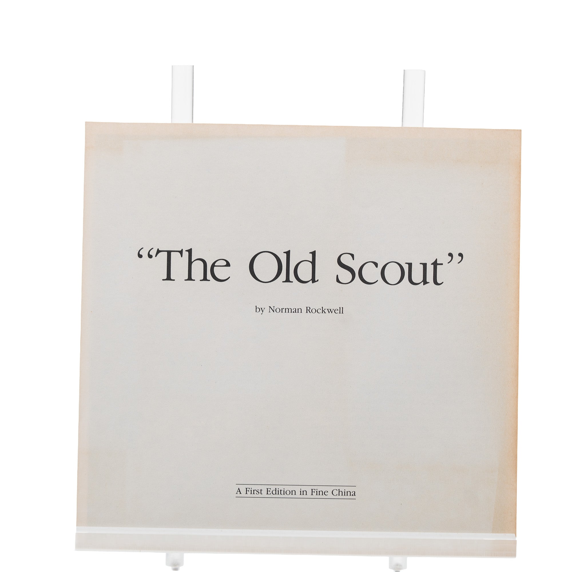 Norman Rockwell 'The Old Scout' Collector Plate - Edwin M. Knowles