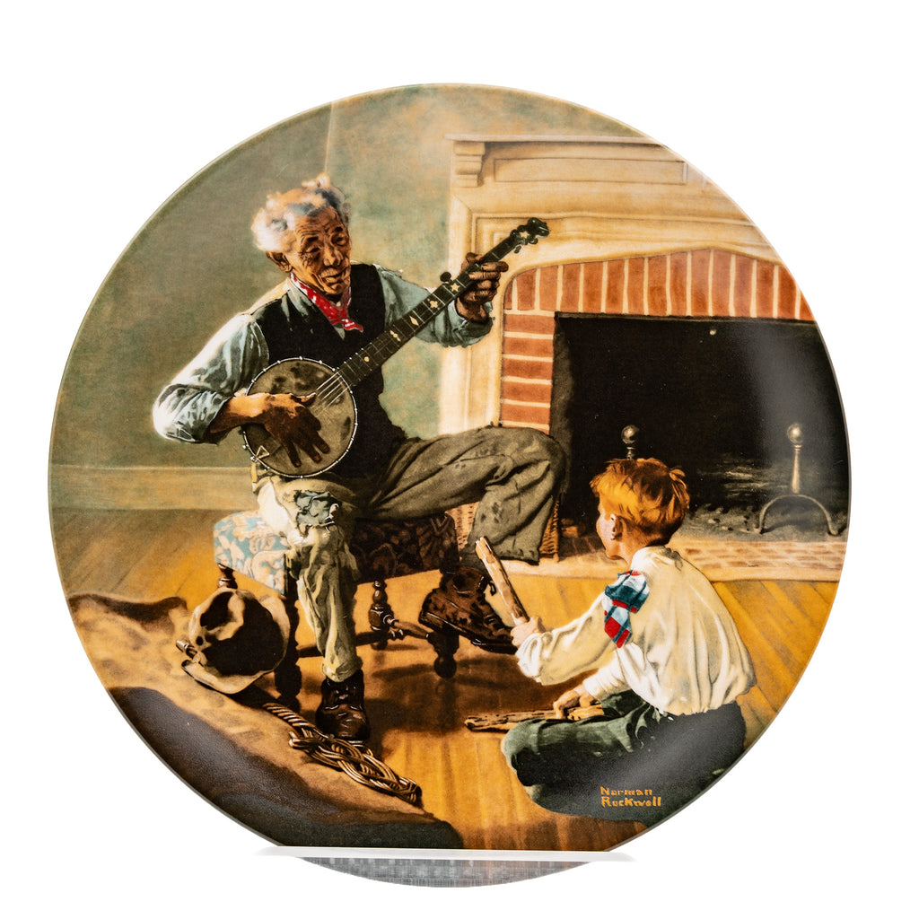 Norman Rockwell "The Banjo Player" Collector Plate - 1989 Limited Edition