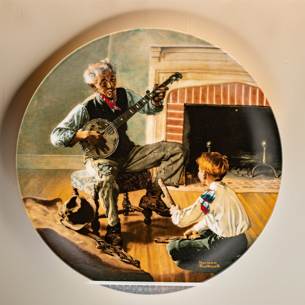 Norman Rockwell "The Banjo Player" Collector Plate - 1989 Limited Edition