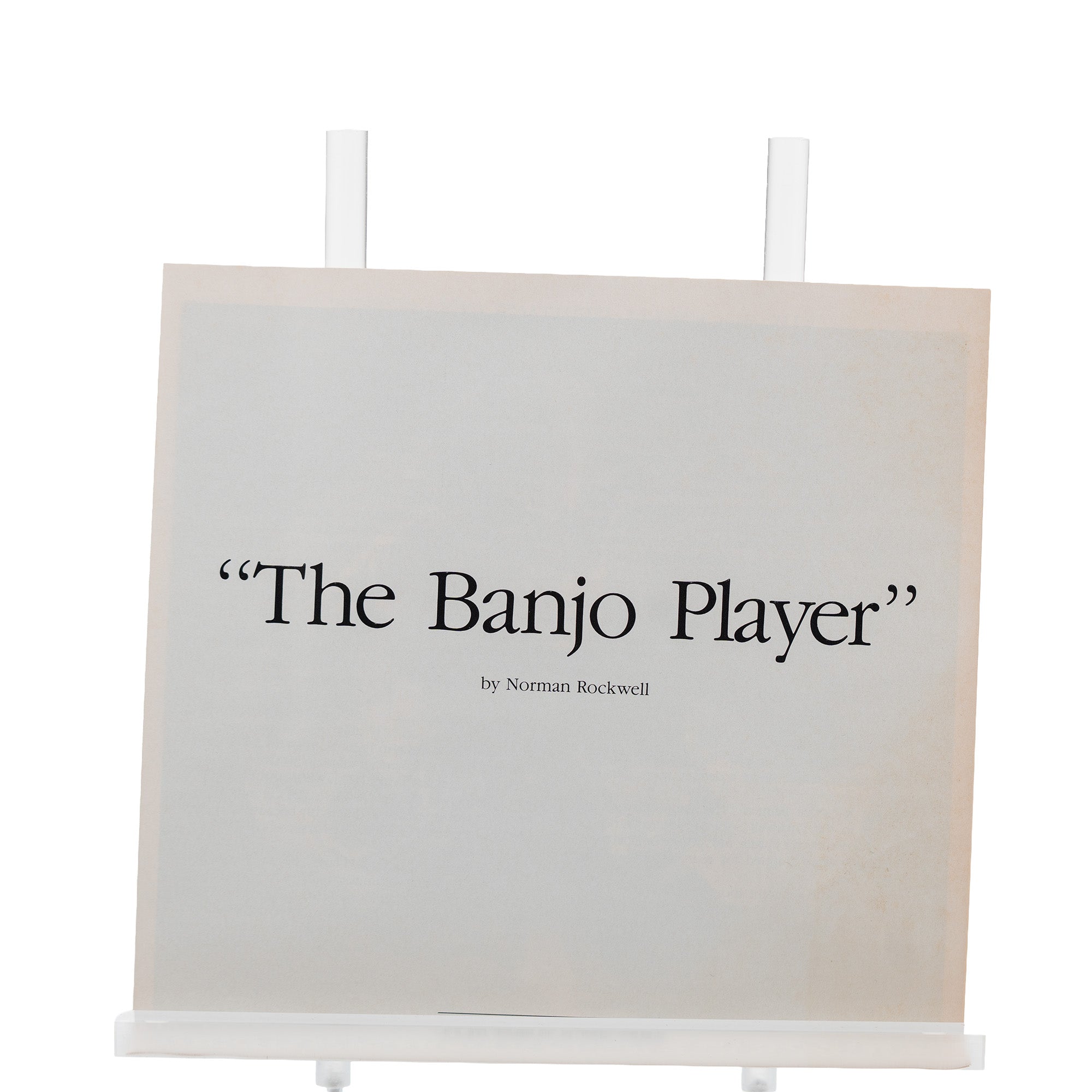 Norman Rockwell "The Banjo Player" Collector Plate - 1989 Limited Edition