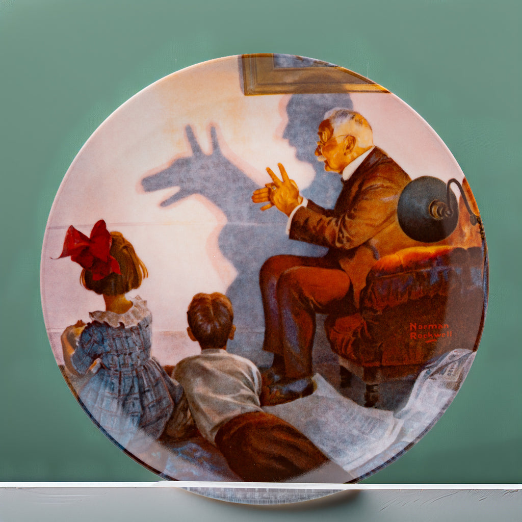 Norman Rockwell "The Shadow Artist" Collector Plate - Edwin M. Knowles