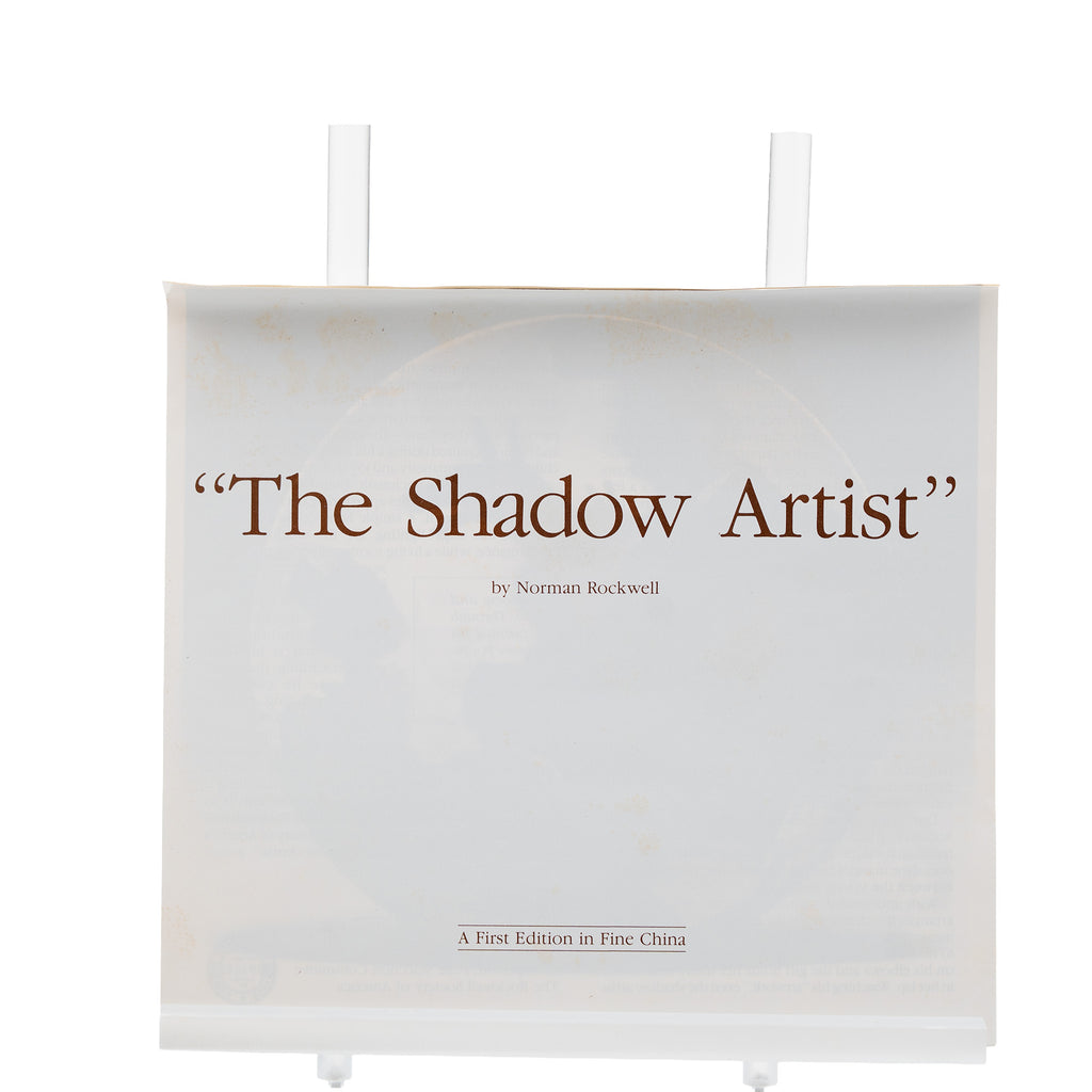Norman Rockwell "The Shadow Artist" Collector Plate - Edwin M. Knowles