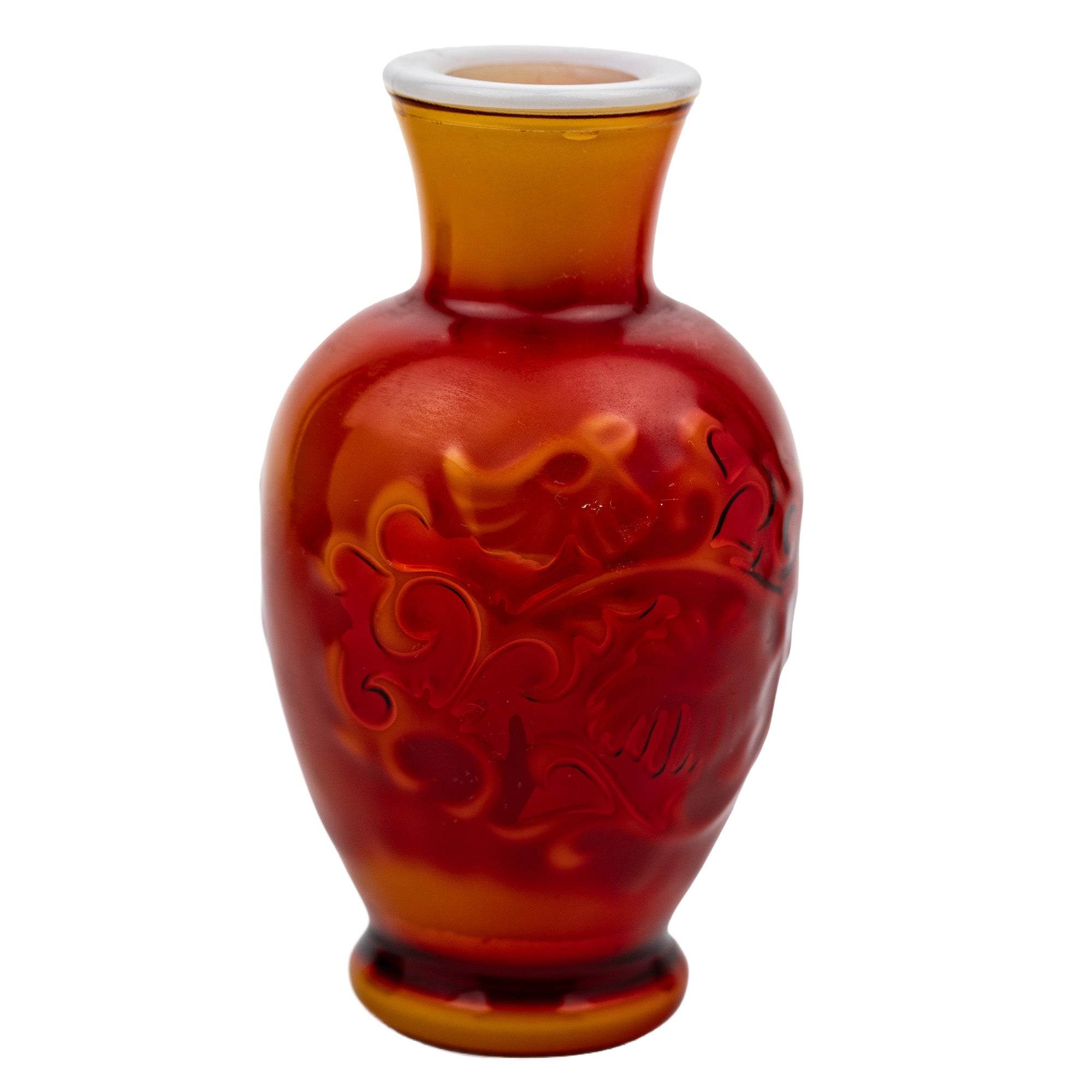 Avon Spring Bouquet Fragranced Vase - Oriental Red Cased Glass