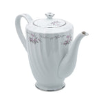 Gold Standard GST1 Porcelain Teapot and Teacup set - Pink Floral and Platinum Trim