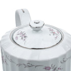 Gold Standard GST1 Porcelain Teapot and Teacup set - Pink Floral and Platinum Trim