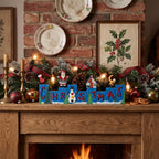 Merry Christmas Tabletop Block Decoration - Montgomery Ward Collection