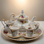 Royal Albert Old Country Roses Miniature Tea Set in Presentation Box