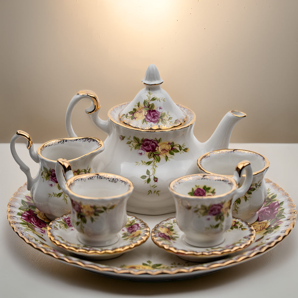 Royal Albert Old Country Roses Miniature Tea Set in Presentation Box
