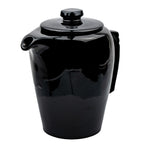 Frankoma Teekanne Set, Schwarz Glänzend — Teekanne 5T + 5 Mokkatassen