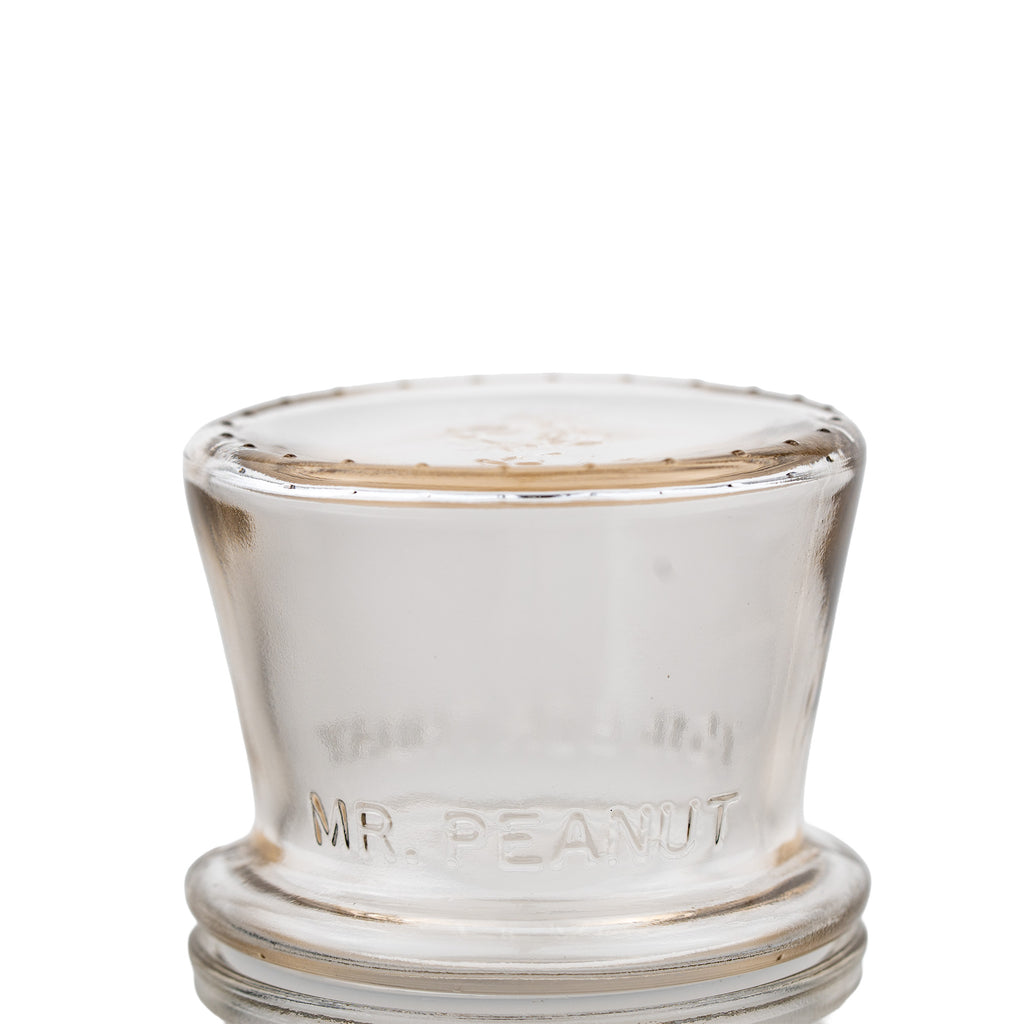 Planters Mr. Peanut 75th Anniversary Glass Jar - Embossed Collectible