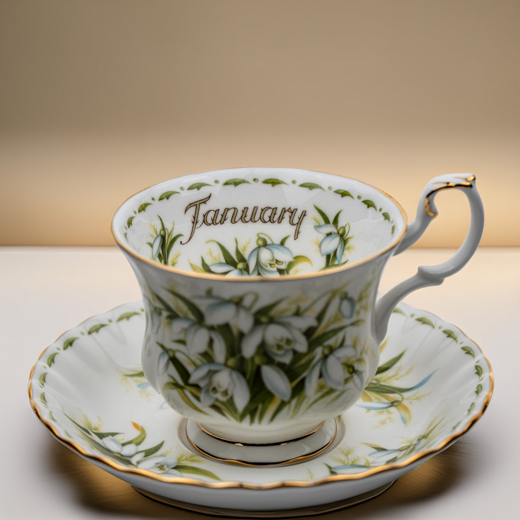 Royal Albert Teacup - January Snowdrops