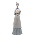 Lladró-Style Porcelain Girl - Springtime Serenity