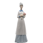 Lladró-Style Porcelain Girl - Springtime Serenity
