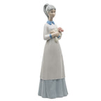 Lladró-Style Porcelain Girl - Springtime Serenity