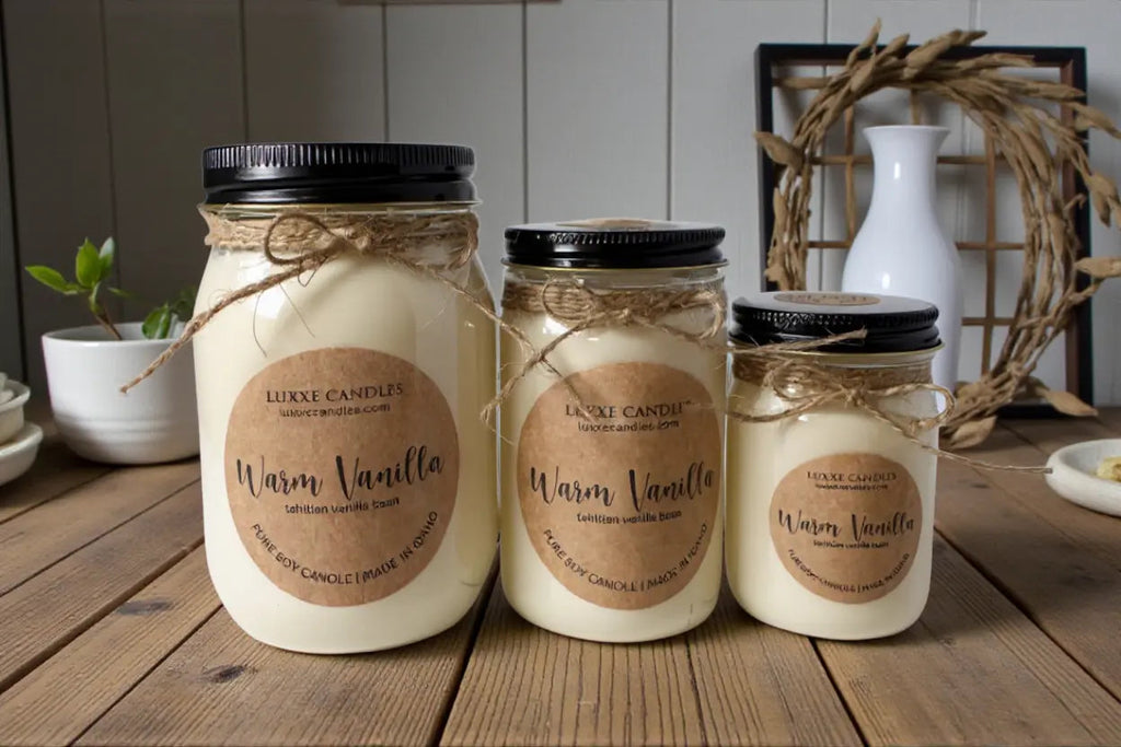 Bougie Vanille Chaleureuse | Bougie en Soja Biologique