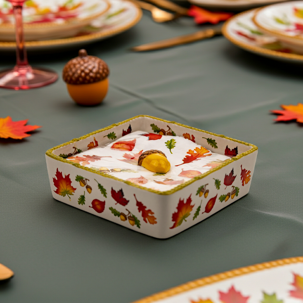 Temp-tations by Tara Seasonal Napkin Holder - Autumn Acorn Knob