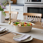 Pampered Chef Family Heritage Stoneware Baking Bowl - With Handles