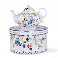 Wild Berries Porcelain Teapot in Gift Box – Floral Everyday Accent