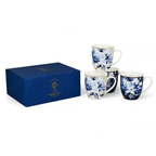 Mizuki Porzellantassen-Set 4-teilig – Blau-weißer Alltagsakzent