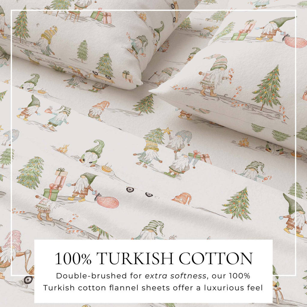 Bettwäsche-Set aus türkischem Baumwollflanell – gehobene Festtagskollektion