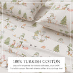 Turkish Cotton Flannel Sheet Set - Elevated Holiday Collection