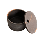 Adah Servierschale mit Deckel – Ton, Braun