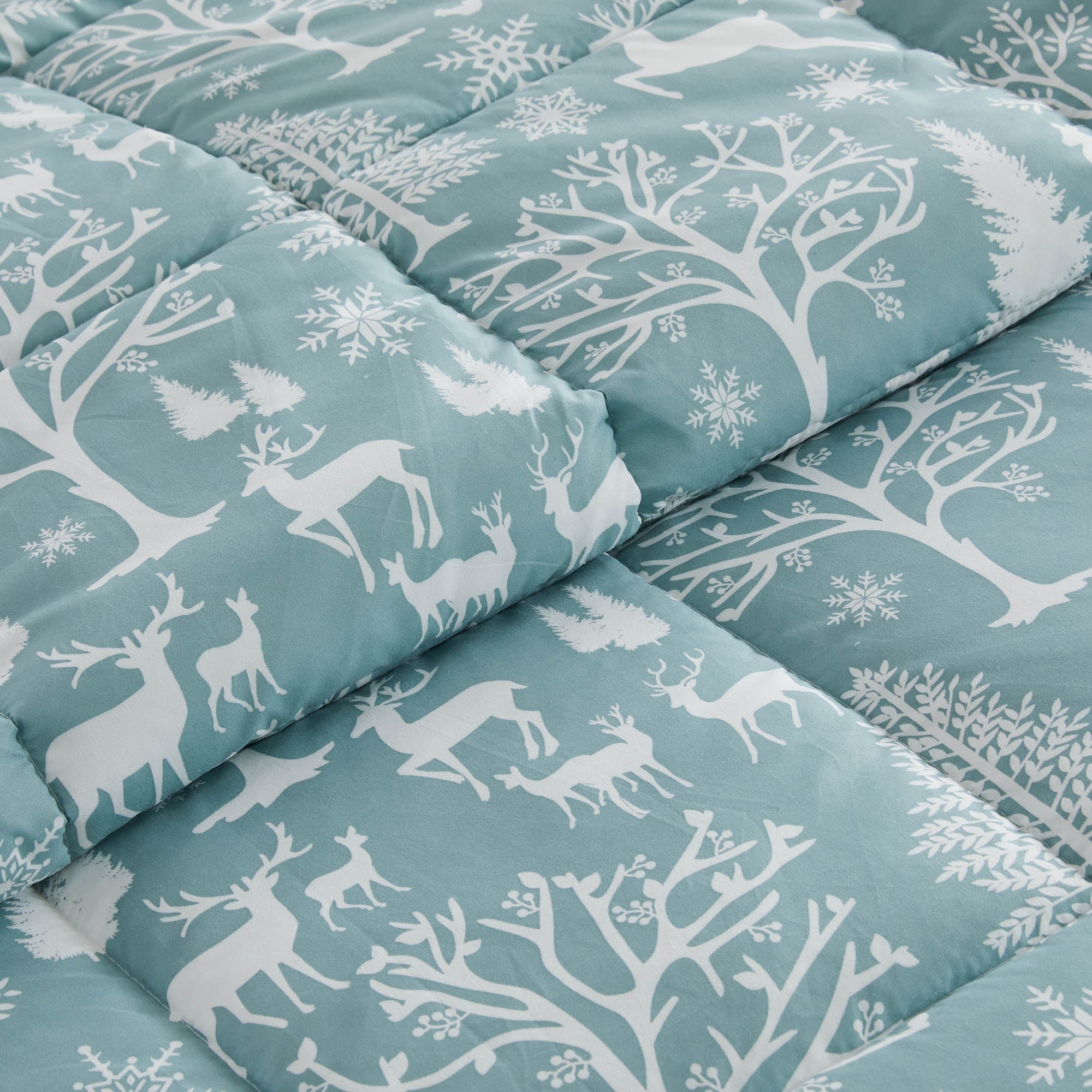 Wendbare Weihnachtsdecke und Kissenbezüge-Set – Holiday / Lodge Odette Kollektion