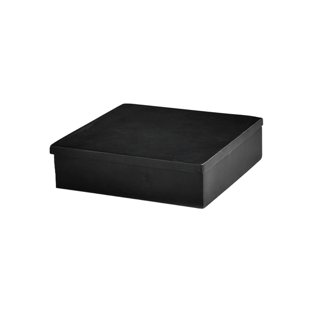 Ameera Soapstone Box — Black Soapstone