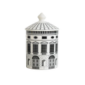 Amelia Storage Jars — White Ceramic with Black Detailing