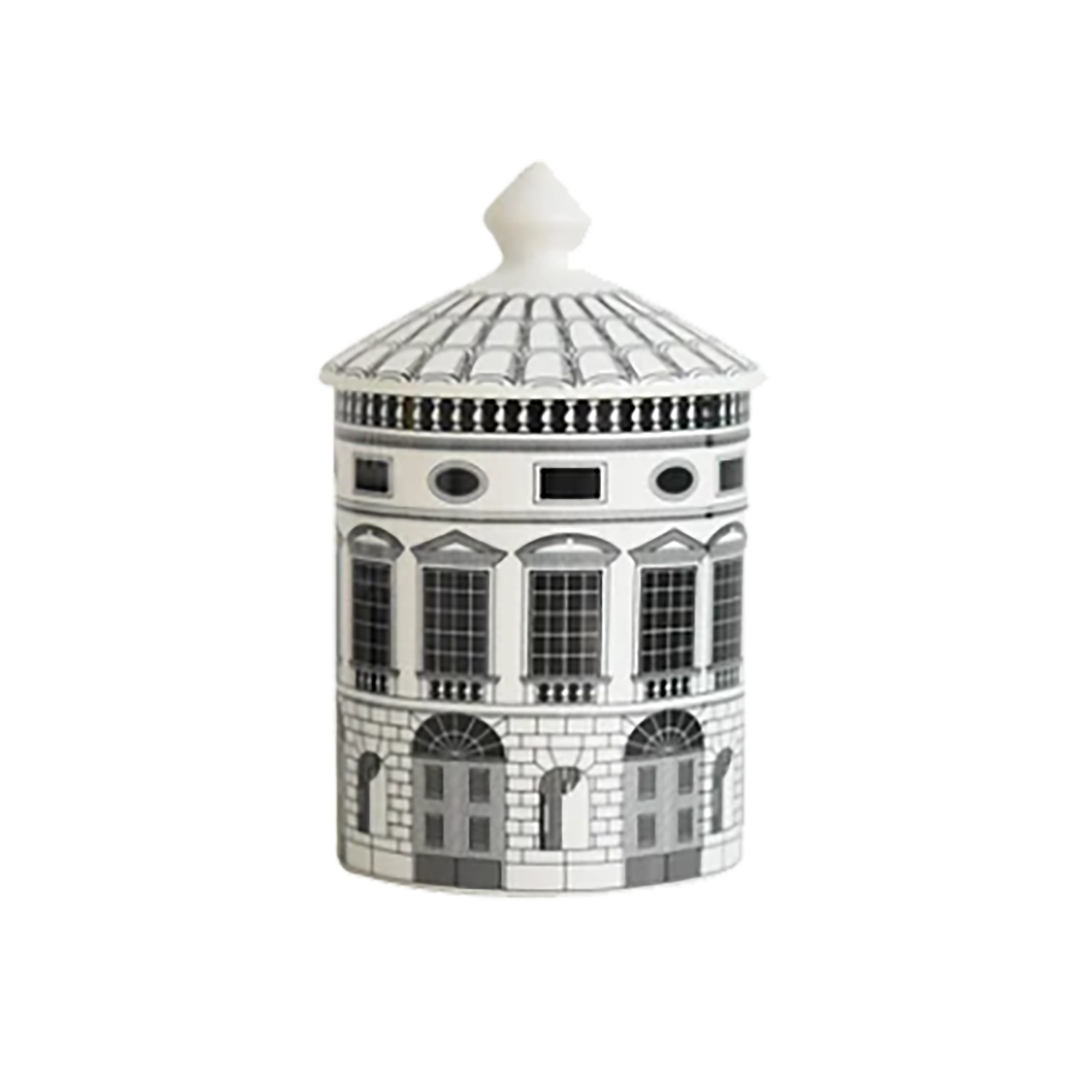 Amelia Storage Jars — White Ceramic with Black Detailing