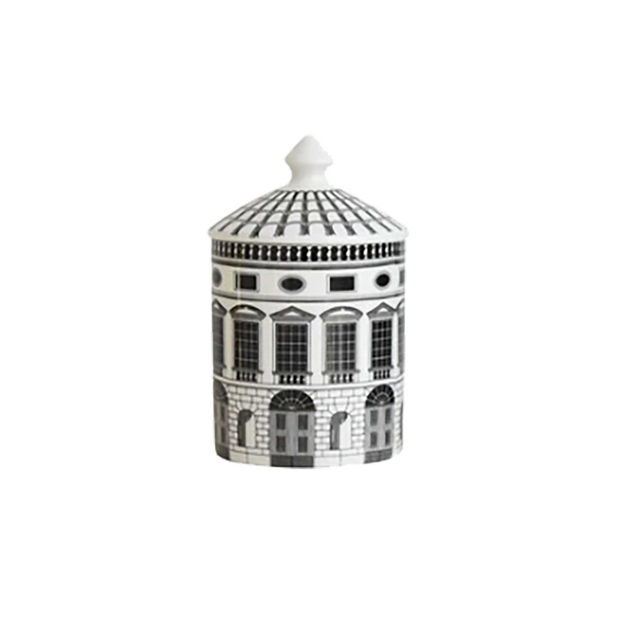 Amelia Storage Jars — White Ceramic with Black Detailing