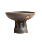 Handgemachte Terrakotta Wendeschale — Braun
