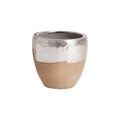 Aurora Earthenware Pot — Reflective Glaze