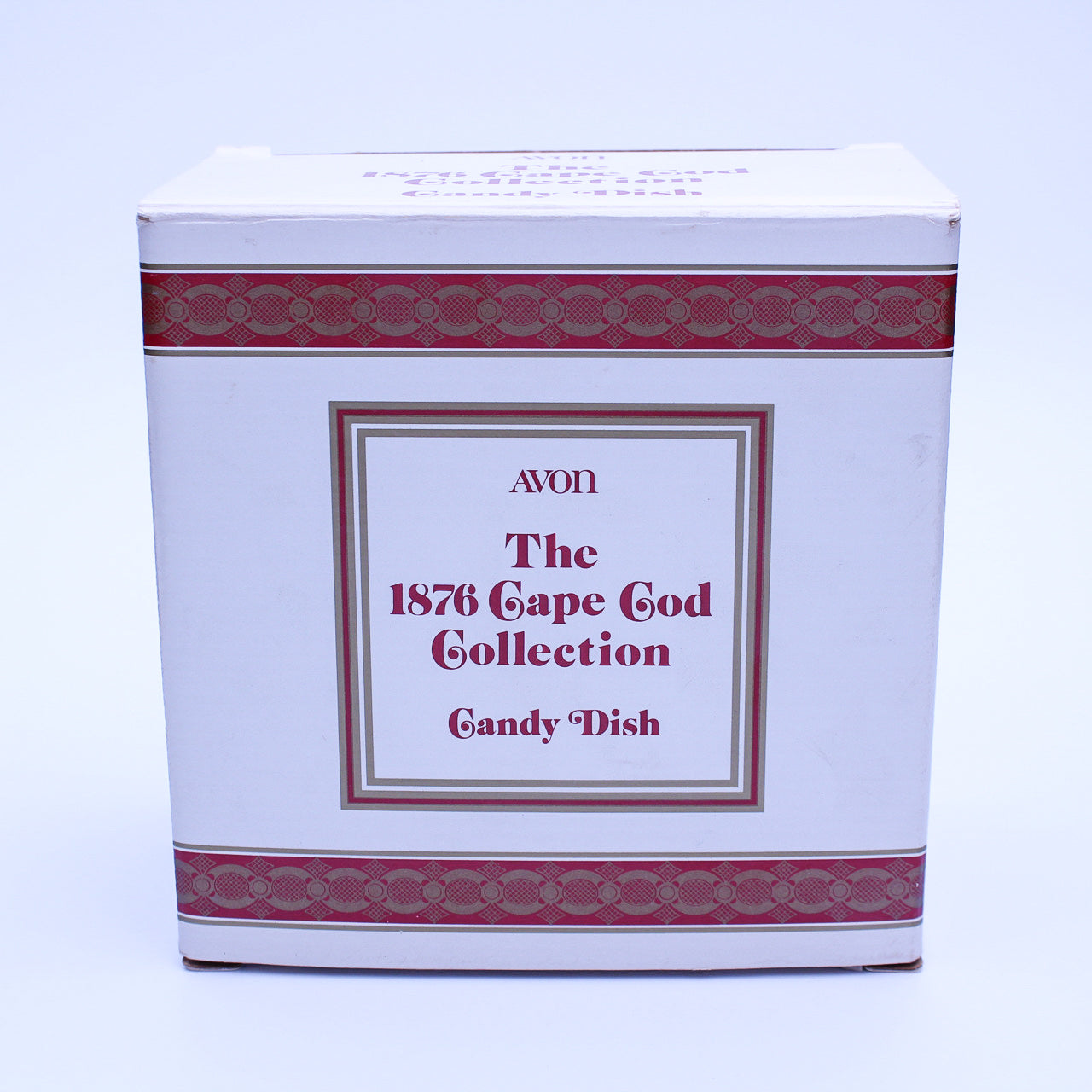 Avon 1876 Cape Cod Ruby Red Pedestal Candy Dish