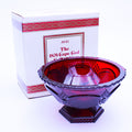 Avon 1876 Cape Cod Ruby Red Pedestal Candy Dish