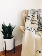 Achuar Blanket - Ash Grey, Recycled Acrylic